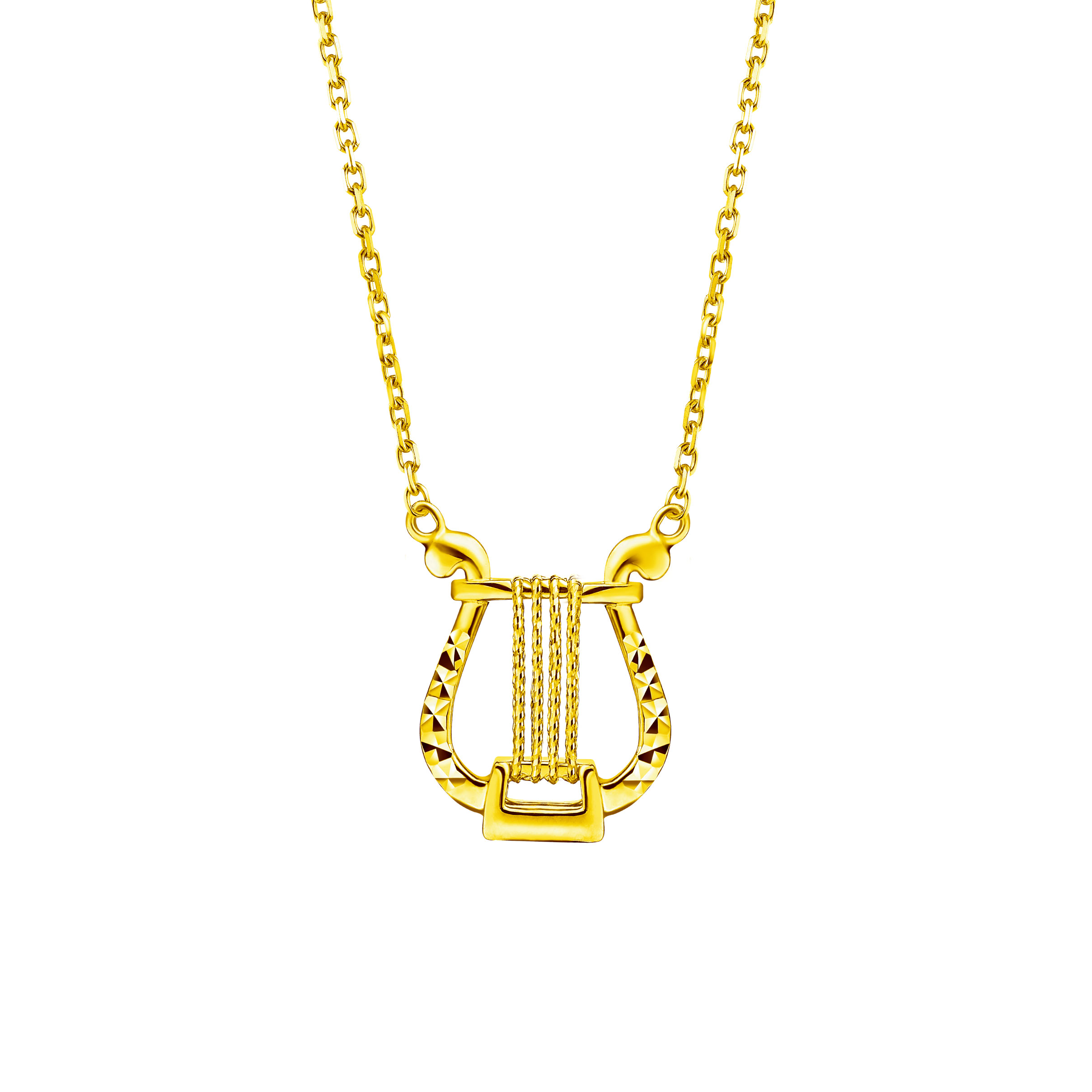 Goldstyle "Beautiful Lyre" Gold Necklace
