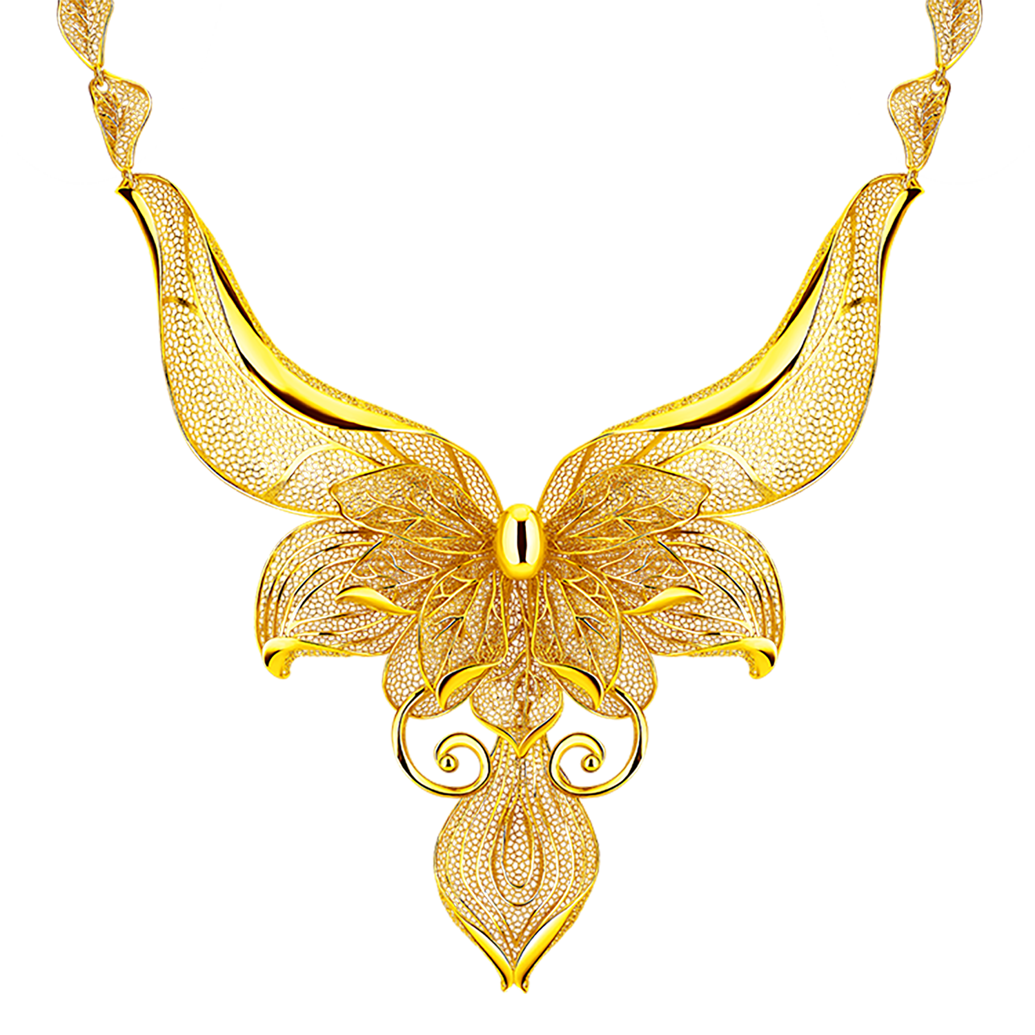 Beloved Collection "Blissful Laurel" Gold Necklace 